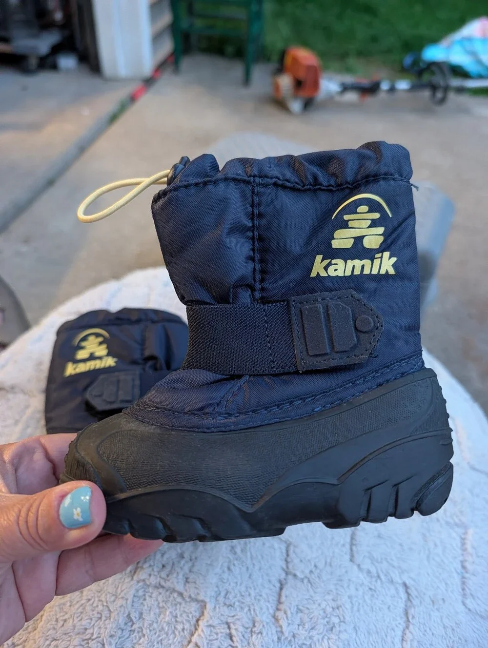Baby Boys Kamik Lined Snow Boots Size 6